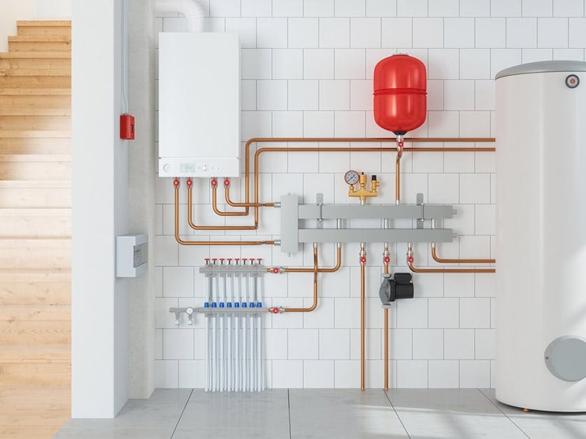 Central heating system installation